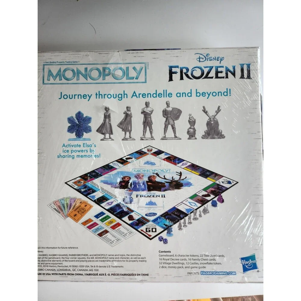 Monopoly Game: Disney Frozen 2 Edition Board Game NB
